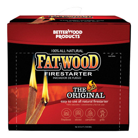 BETTER WOOD PRODUCTS Fatwood Starter .25Cu 09910